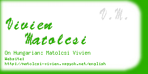 vivien matolcsi business card